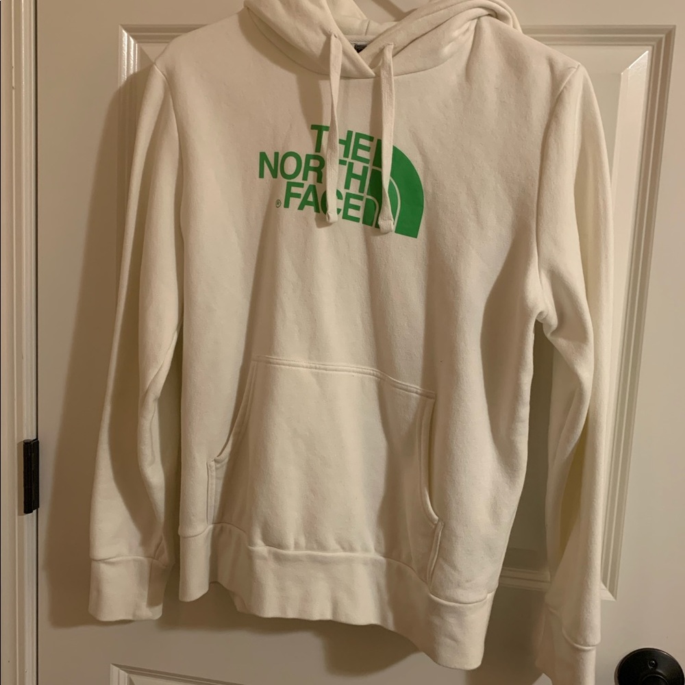 White/Green North Face Hoodie